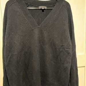 Banana Republic Black V-Neck Sweater